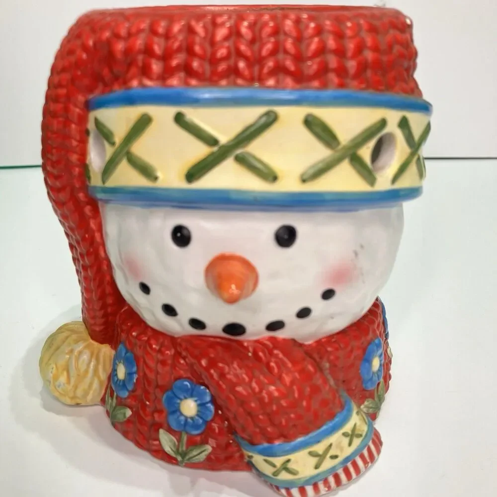 Yankee Candle Christmas Ceramic Snowman Tealight Tart Warmer 5